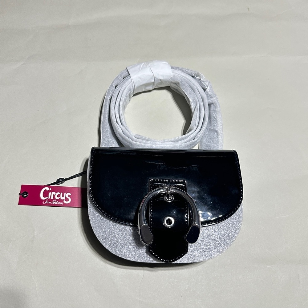 Circus by Sam Edelman Black and Silver Shoulder Bag